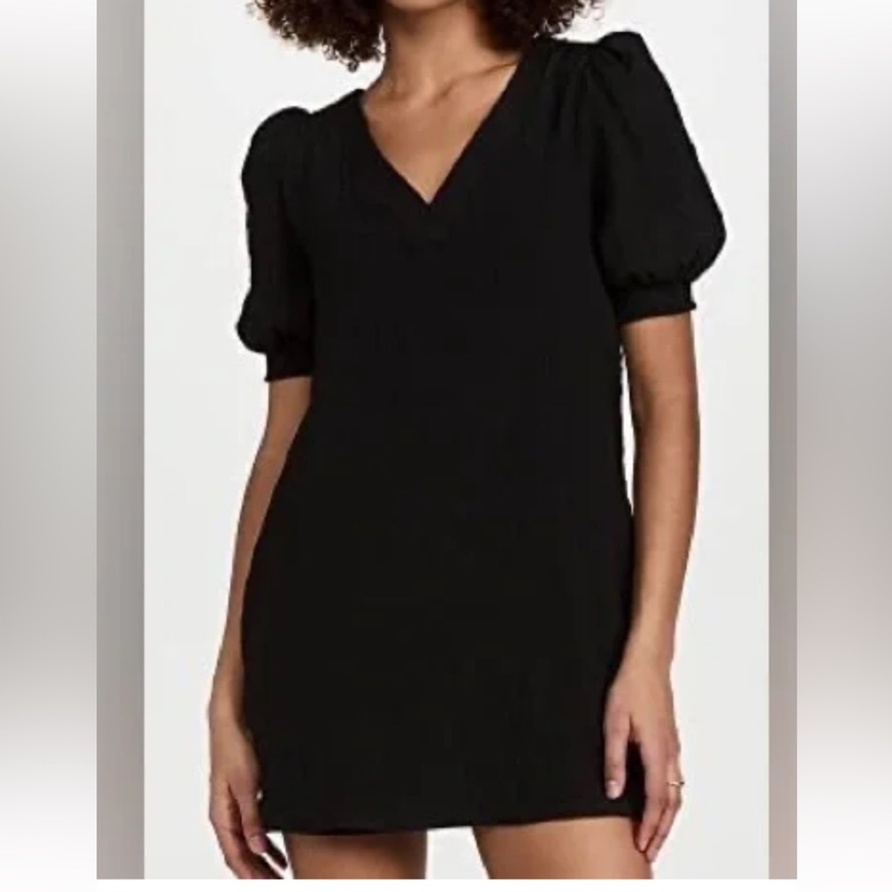 BB Dakota from Nordstrom - Black Puff Sleeve Dress